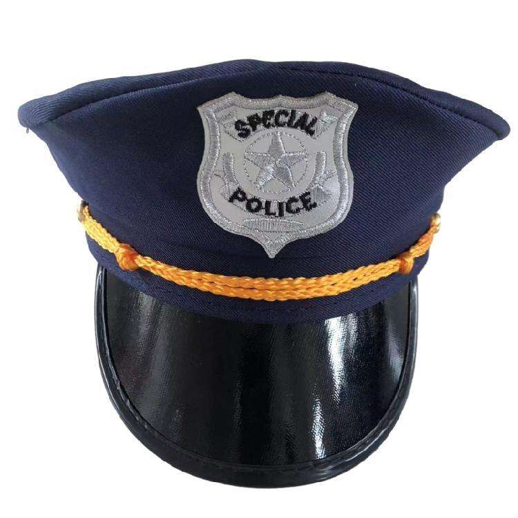 Fashion Cosplay Cop Hat Adult Military Hat with Embroidery Badges Carnivals Hat