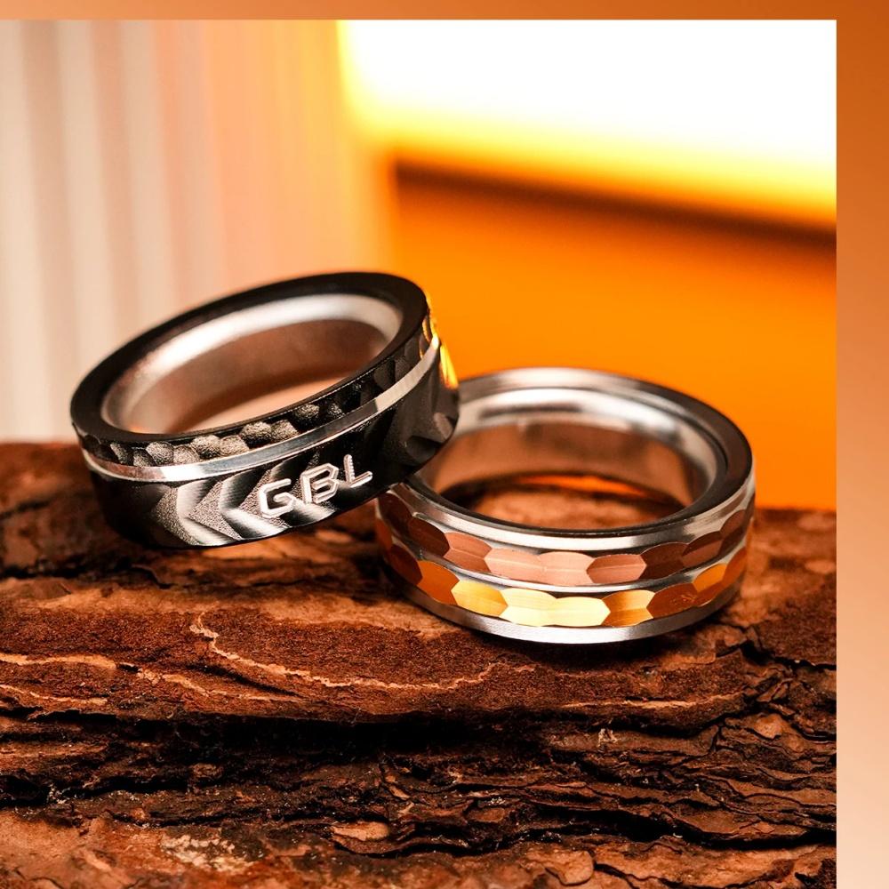 1pc Exquisite Ratchet Magnetic EDC Fidget Ring Toy Ultra Thin Ring Aluminum Fashion Jewelry Stress Relief Toy for Adult Gifts