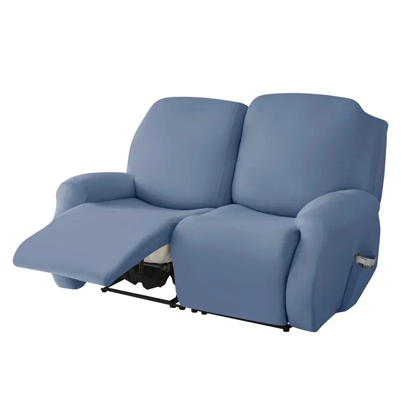1/2/3/4 Seater Recliner Sofa Covers Elastic Relax  Armchair Cover Stretch Reclining Chair Slipcovers Furniture Protector