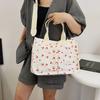 Damen Tragetaschen Verstellbarer Riemen Clutch Kirschmuster Handtaschen Große Kapazität Shopper Pendeltasche Tragetasche Handtasche Bolsos De Mujer