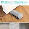 Safe Stopper Environmental Rubber Heavy Duty Extra Large Wide Door Wedge Floor Home Protector Stops Stoppers 124x40x30mm FU