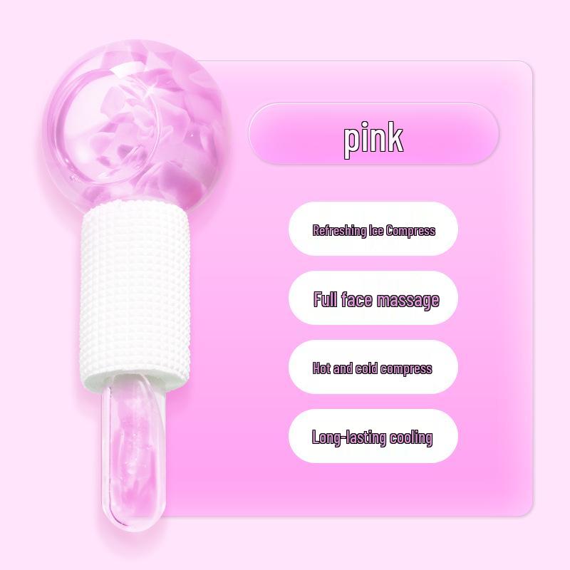 Ice Wave Beauty Device: Cold Compress Eye & Face Massager with Ice Globe