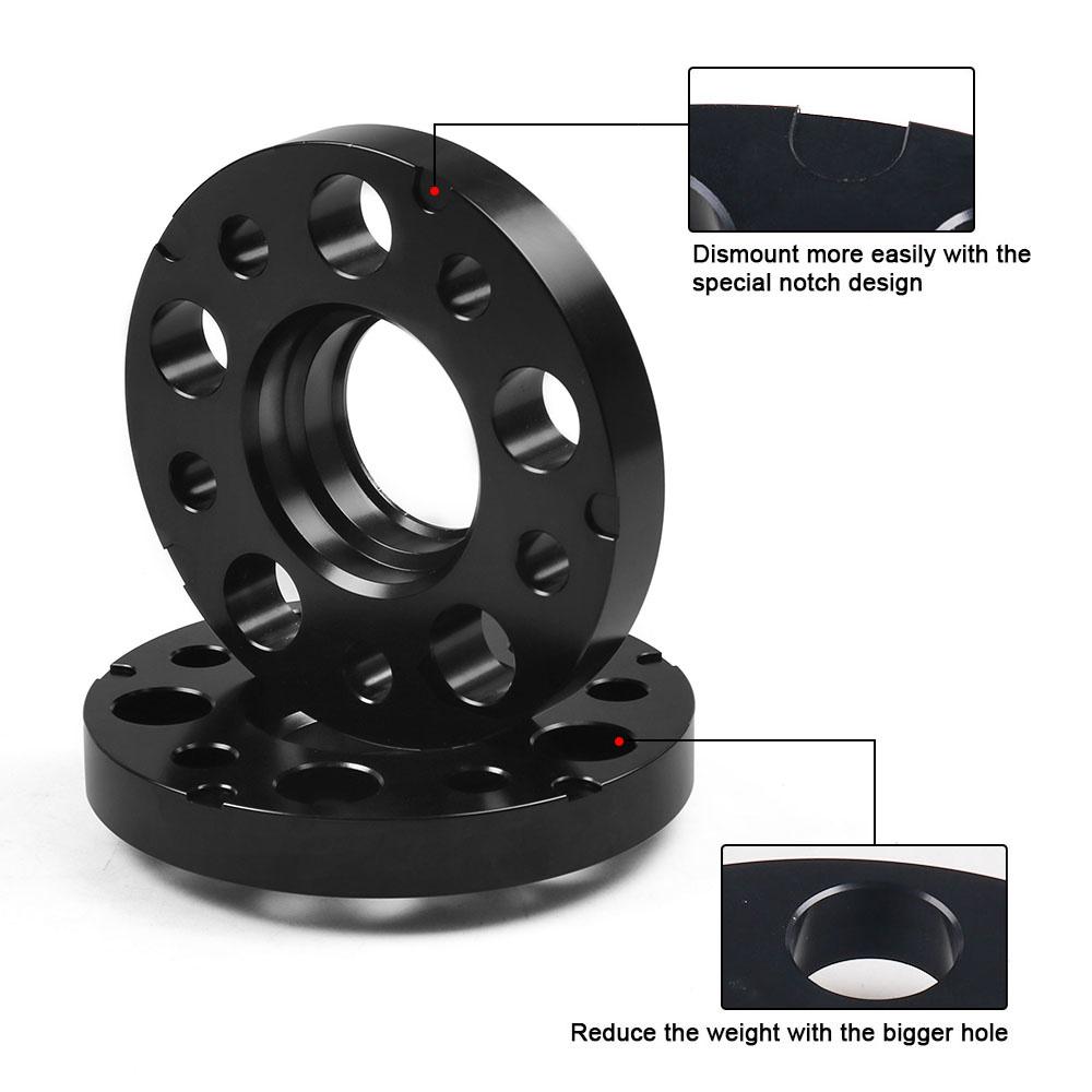 Espaçadores de Roda 20mm 66.6mm 5x112mm com Furo Centralizado para Cubo Parafusos Cônicos M12x1.5 Para Mercedes Benz C/Parafusos de Esfera
