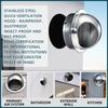 Wall Mount Exhaust Vent Cover 304  for 60mm 150mm Pipe Durable Outdoor Air Grille for Kitchen Workshop