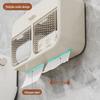 YOUQIN Double-Row Waterproof Wall-Mounted Tissue Box with Storage