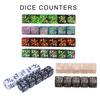36pcs Acrylic Six Dice Loyalty Counters Dispositive and Dice Card Game Accessories Easy to Use