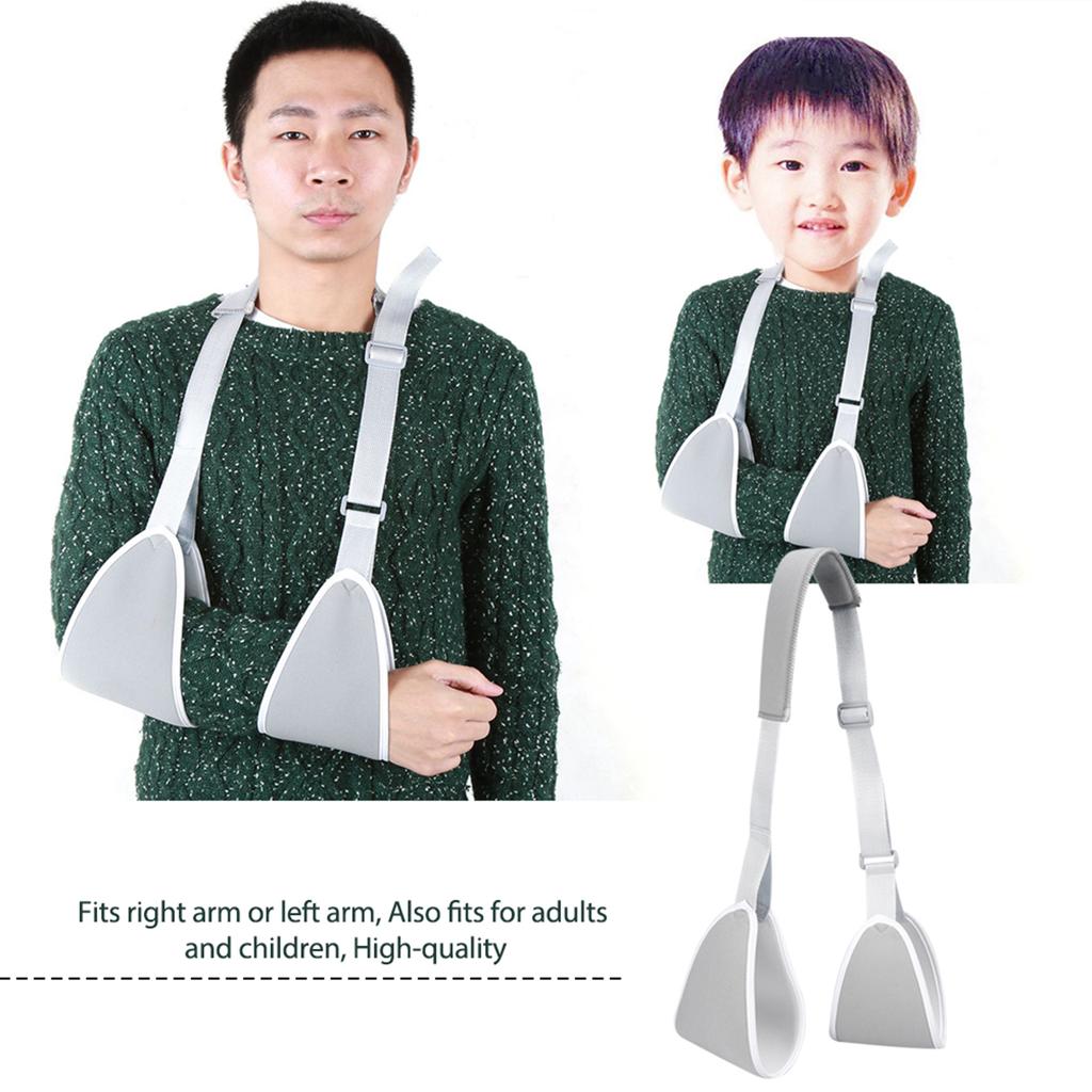 Adjustable Medical Shoulder Arm Sling Swathe Brace Reinforced Immobilizer Broken Forearm