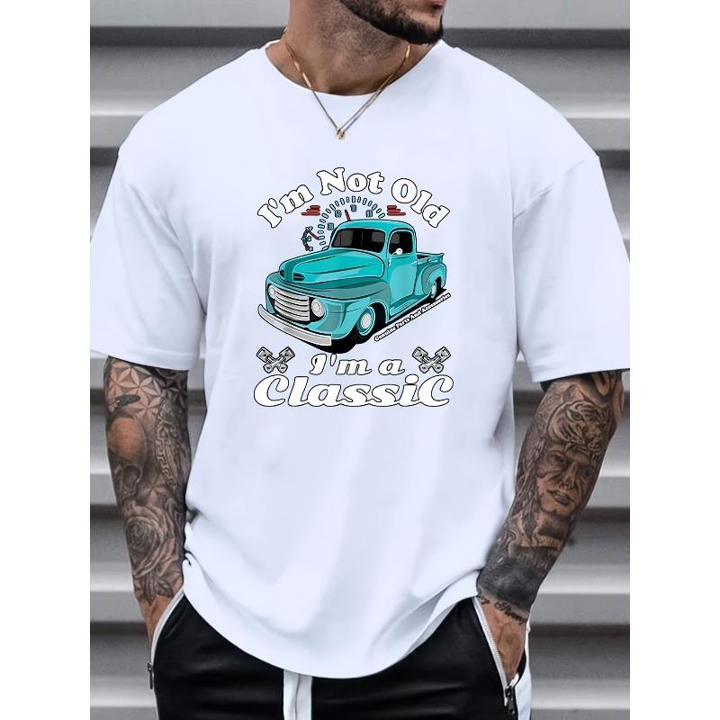 European Sizes Slight Stretch Men's Casual T-Shirt Crew Neck Loose Casual Fit For Men Comfortable Men's Tops