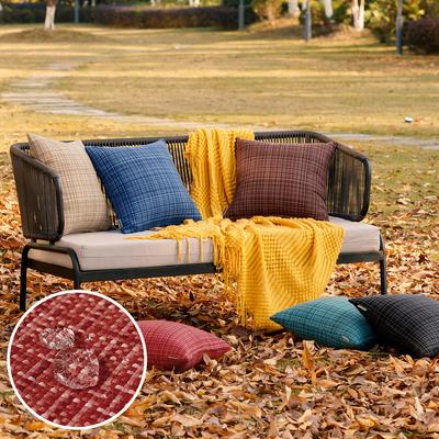 American Outdoor Outdoor Waterproof Striped Braided Pillow Pillow Backrest Pillow Cover