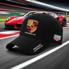 For Porsche Logo 3D Hat Car MOTO GP Racing F1 Car Duck Tongue Cap Baseball Cap Hat Adjustable Casual Trucket Hat Accessories