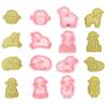 8 STuks Koekjesvormpjes Schaapvormig Milieuvriendelijk 3D-geprint Bakgereedschap Koekjesstempels Koekjesvormen Plastic Materiaal