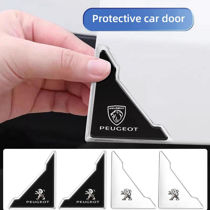 4Pcs Car Door Silicone Buffer Sticker Anti Collision Scratch For Peugeot 206 307 308 207 3008 208 407 508 2008 5008 301 406