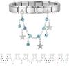Fashion Personalized DIY Chain Tassel Charm Bracelet Star Heart Butterfly Bow Pendant Bead 9MM Bracelet Stainless Steel Jewelry