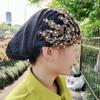 Soft Ethnic Beaded Hat Beaded Decoration Head Wrap Cap Portable Ethnic Headscarf Hat  Cultural Wear