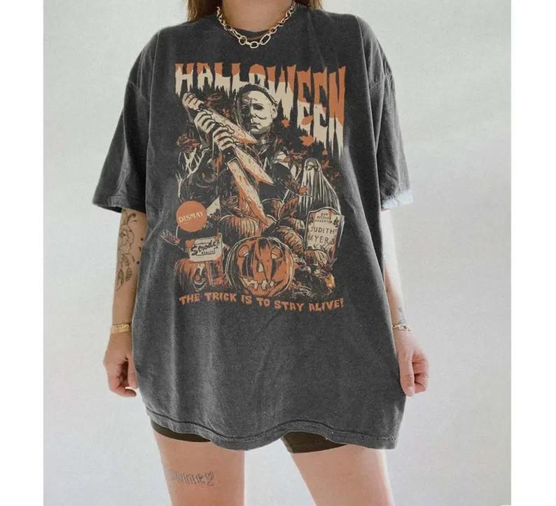 Vintage Michael Myers Halloween Shirt Horror Movie Shirt Myers Thriller Frida XL