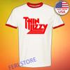 THIN LIZZY Men's Ringer Red Size S To 3XL
