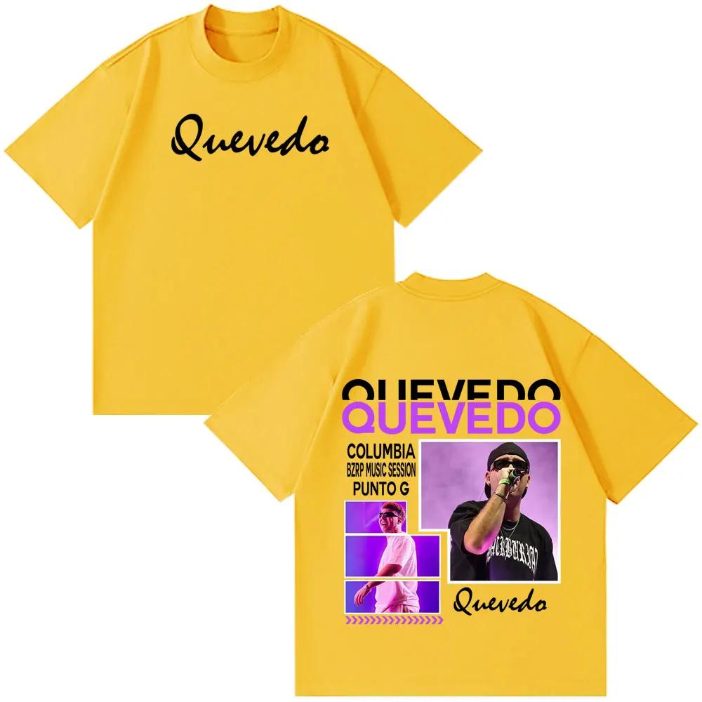 Rapper Quevedo Buenas Noches 2026 Vintage Graphic Tshirt Unisex Women Fashion Shortsleeved Tshirt Loose Harajuku Casual Tshirts