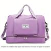 Large Capacity Foldable Travel Duffel Bag with Shoe Compartment, Sports Gym Tote Bag, Weekender Overnight Duffle Bag, Ideal for Travel, Vacation, Gym