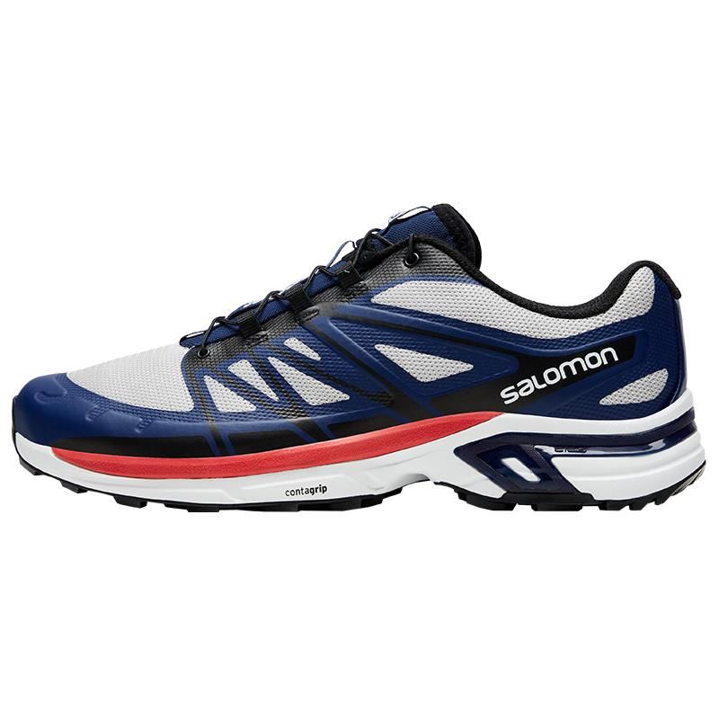SALOMON Xt-Wings 2 Durable Non-Slip Low-Top Outdoor Functional Shoes Unisex Shoes Gray 472876