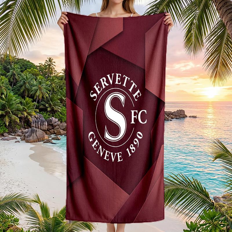 Servette FC stampa Asciugamano da Spiaggia Quick Dry Microfibra Assorbente Portatile da Viaggio Asciugamano per Nuoto