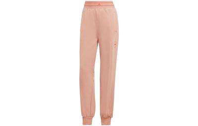 Knitted Sweatpants Women's Pink Moderate Cuffed Pants HR2190
