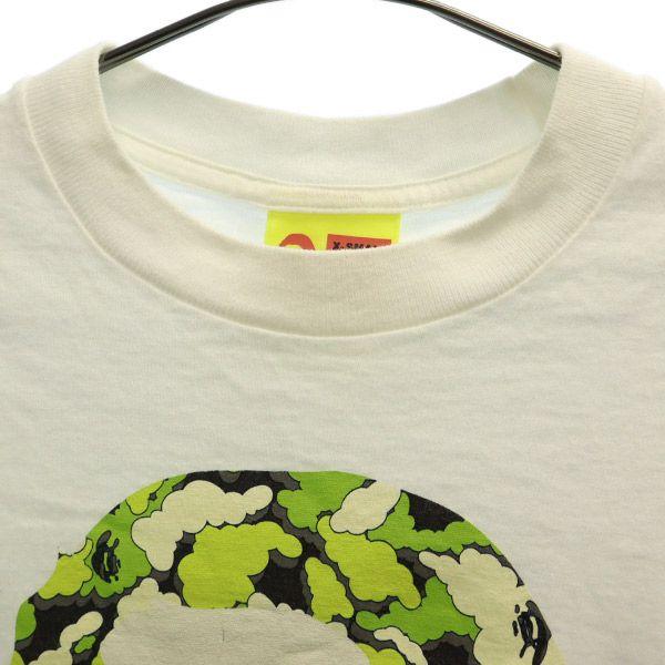 A BATHING APE Print Short sleeve T-shirt XS white Men's Used