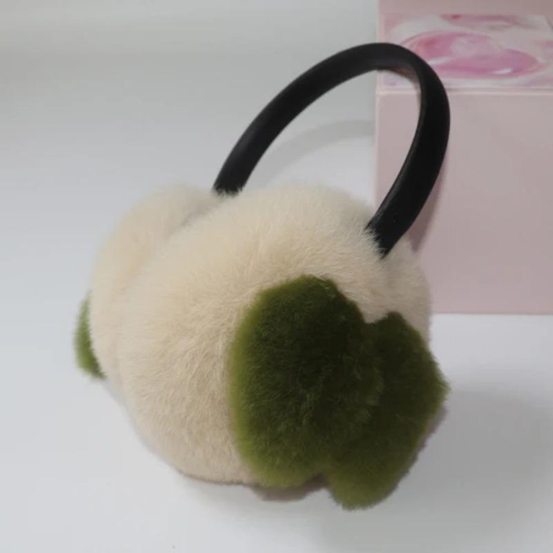 

Шапка для ушей из натурального меха, зимние женские теплые наушники из натурального меха кролика рекс, женские модные пушистые помпоны, наушники из натурального меха кролика рекс