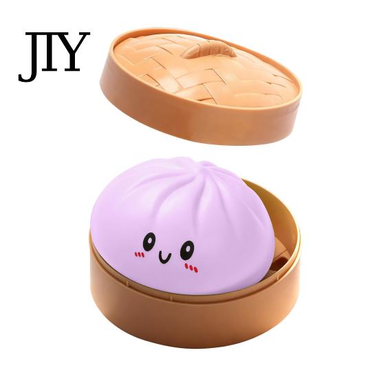 Glitter Pinch Dumpling Steamed Bun Squeeze Toy, Cute Stress Relief Ball, Durable Ball Slow Rising Decompression Toy for Desk, Kawaii Fidget