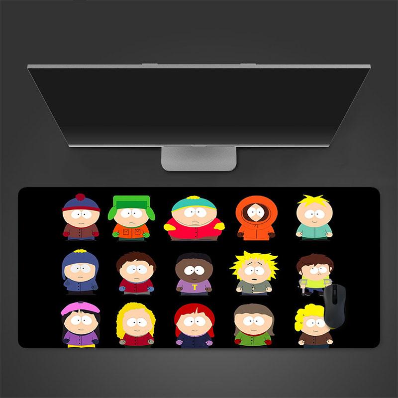 South Park Art Mouse Pad, Large Gaming Desk Mat, Non-slip XXL Mousepad for Laptop & Tablet, Mini PC Playmat with Stitched Edges