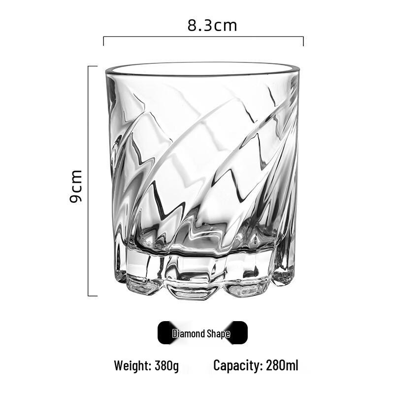 LISM Rotating Crystal Whiskey Glasses