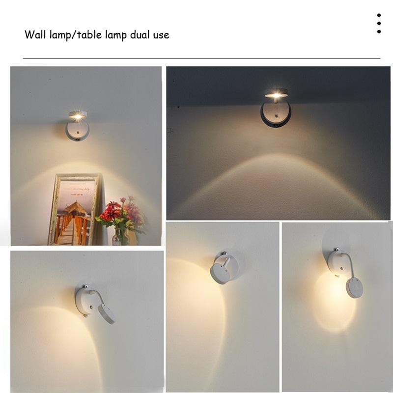 Rechargeable Indoor Wall Lamp No Wiring No Drilling No Installation Lighting Home Background Light Painting Picture Lamp