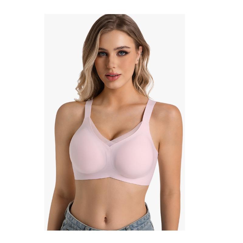 Women S No Wire Jelly Vest Style Seamless Plus Size Push Up Bra