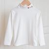 Toddler Kids Half High Neck Long Sleeve Solid Casual Thermal T Shirt Top