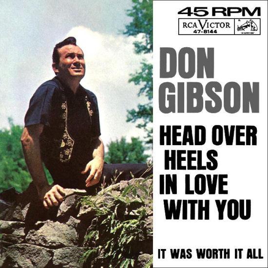 

7inch Record DON GIBSON It Was Worth It All Head Over Hee 478144 RCA VICTOR 1963 US CountryFolk Used