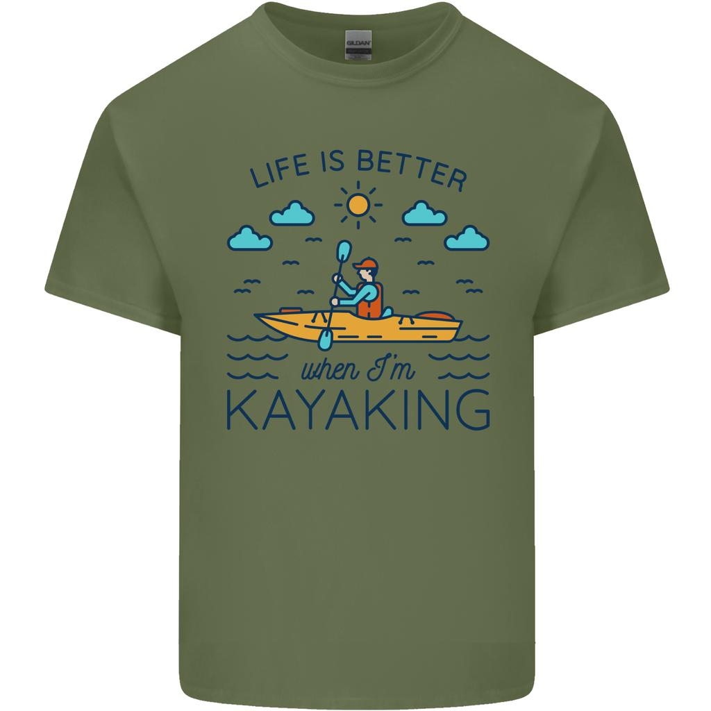 Life Is Better When Im Kayaking Funny Kayak Unisexs Light Cotton TShirt