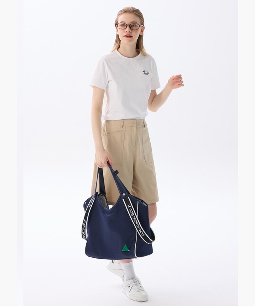 Lecoq Golf Women'S Webbing Big Shopper Bag _Navy Gr122Lbg14
