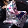 Peppa Pig Theme Printed Blanket - Perfect for Couch, Bed, Travel & Outdoor Use | Machine Washable, Cozy & Durable.