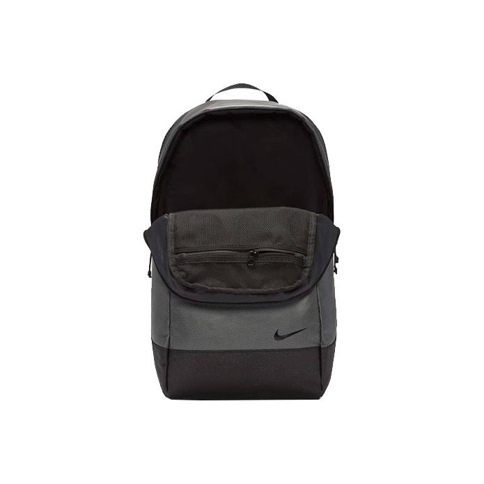 Nike Essential Backpack With Small Logo Large Capacity Training Student Zipper Closure Fabric Book Bag Unisex Backpacks Iron-Gray CK7714-073