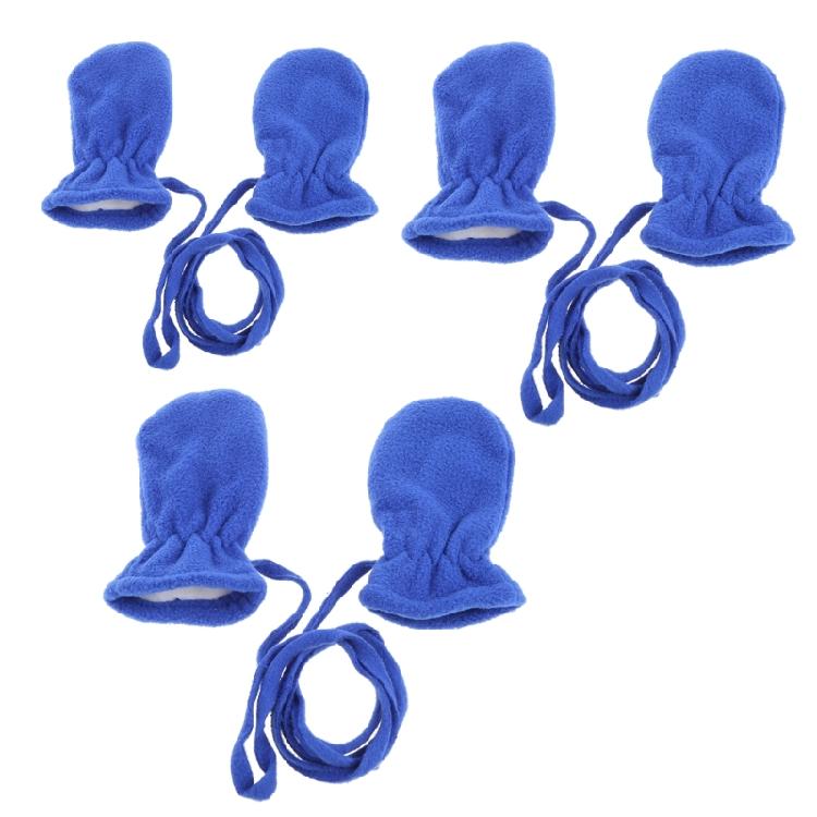 Polar Fleece Gloves Full Finger Plush Mittens for Toddlers Winter Warm Glove