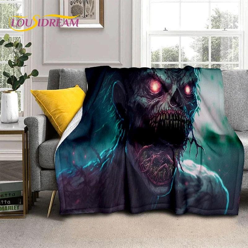 Gothic Horror Monsters Demon Ghost Soft Flannel Blanket for Beds Bedroom Sofa Picnic,Throw Blanket for Cover Outdoor Leisure Nap
