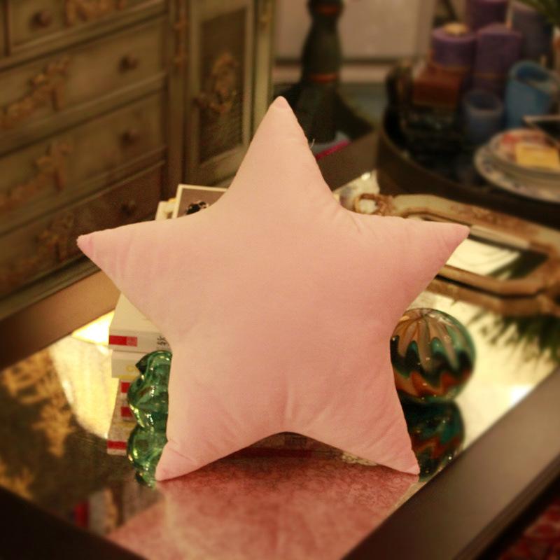 Love Heart Throw Pillow Peach Heart Five-star Cushion Plush Toy Kindergarten Five-pointed Star Rag Doll Children's Holiday Gift