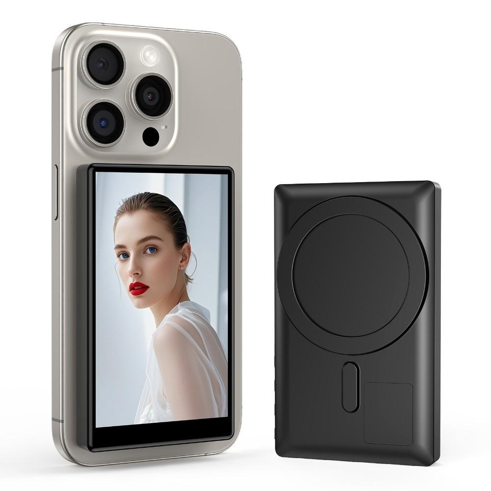 Magnetic Phone Vlog Selfie Monitor Screen LCD Display 3.97in Screen Back Camera Monitor Wireless Selfie Display Screen