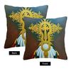 Cool Cojines Housse de Coussin Décorative Cruz Éthiopienne Housse de Coussin Maison Canapé Chaise Sac à Dos Décoratif