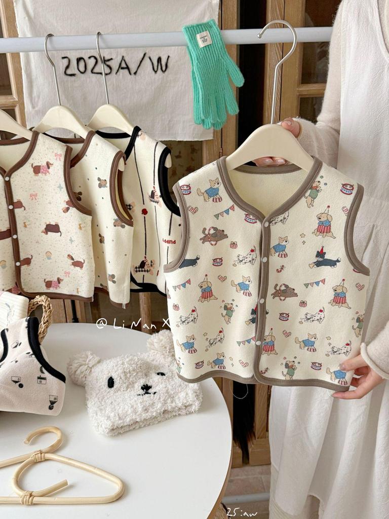 88282 Kids' Autumn/Winter Cotton Vest - Sleeveless Jacket for Boys and Girls