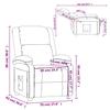 VidaXL Recliner Armchair Black Velvet 342405