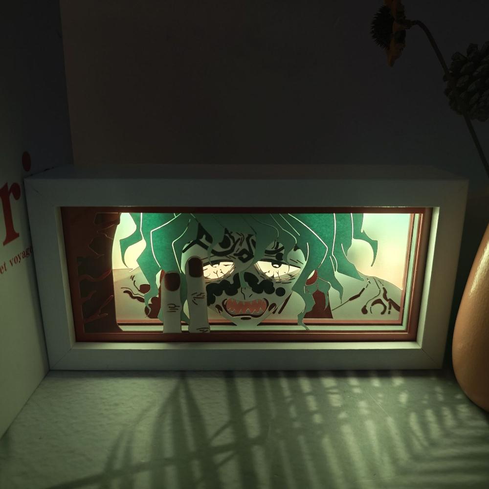 Demon Slayer 3D Light Box Led Anime Peripherals Amado Tanjirou Cartoon Multiple Colors Bedroom Table Decoration Birthday Gift