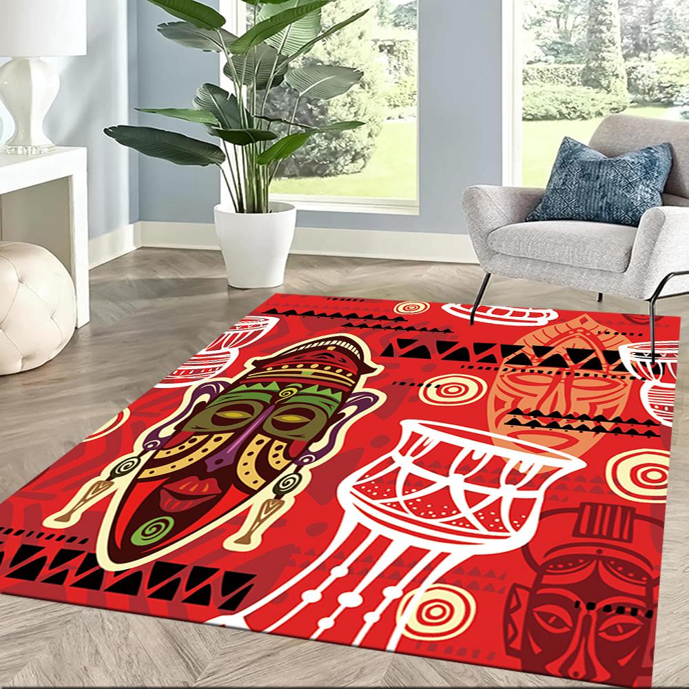 African Style Area Rug Suitable for Game Room Hallway Living Rooms Dining Room Anti-slip Rug Office home decor Spiritual Gift