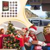 Christmas Calendar Advent 2025 Acrylic 2D Pendant 24-Day Christmas National Landmarks Set Pendant Countdown For Window Door Tree