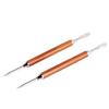 2-Pack Set Pear Wood Handle Coffee Art Needle Coffee Drawing Tool  Professional Barista Use