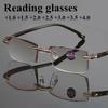 Reading Glasses Men Magnification Eye Wear Farsighted Glasses Diopter Dimond Cutting +10 To +40 Blue Light Glasses